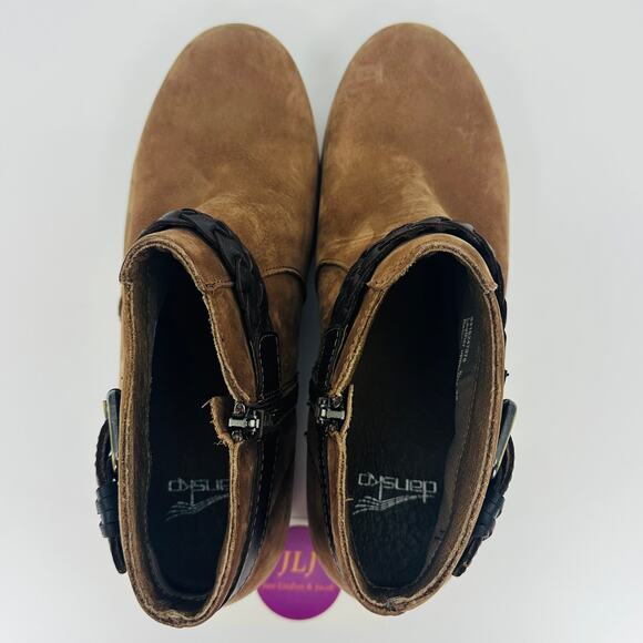 Dansko Women's Michelle Amber Nubuck Comfort Ankle Booties Size 39 EU/ 8.5-9 US - Picture 9 of 12